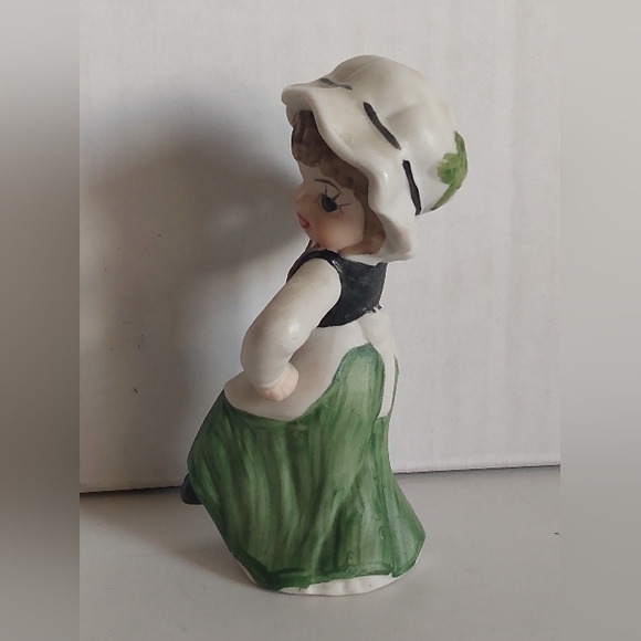 Vintage Ceramic Dancing Leprechaun Pixie Elf Girl - Picture 4 of 7